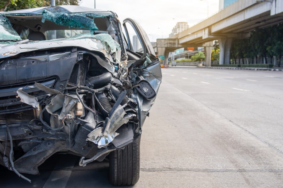 Photo of a Damaged Car