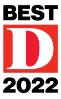Award logo: Best D 2022.