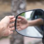 Photo of a Car's Side Mirror