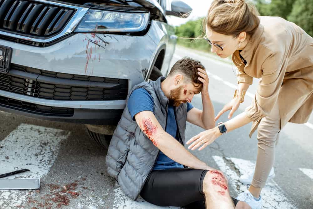 Pedestrian Accident Photo of a Pedestrian Accident