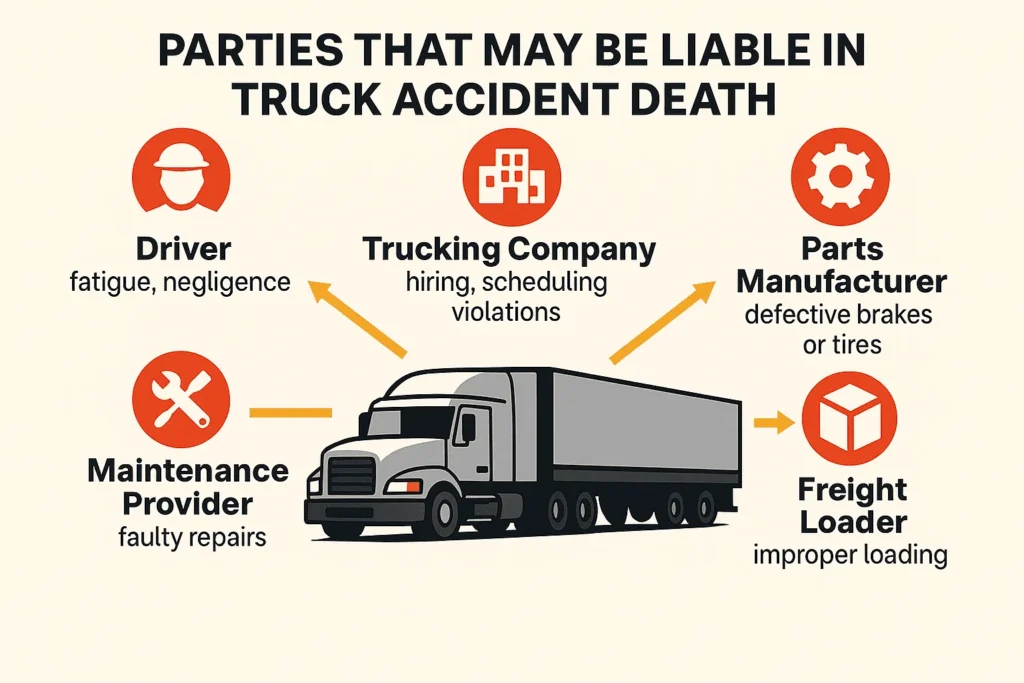 liable parties in fatal truck accidents