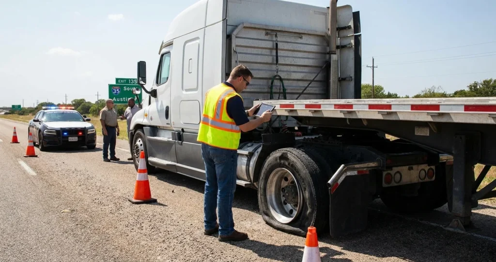 Negligencia del conductor de camión en Texas: cómo probar la culpa