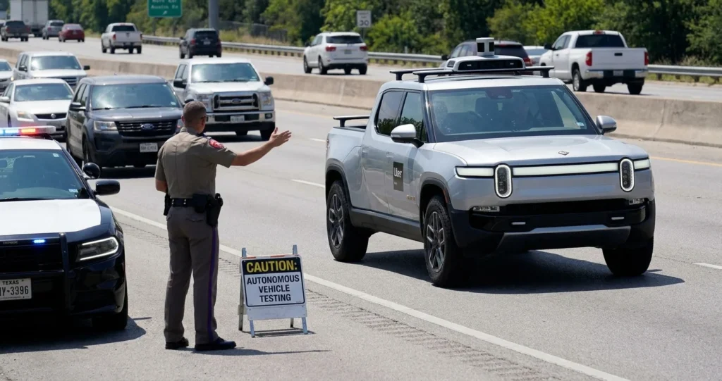 Who Is Liable for an Uber–Rivian Robotaxi Crash in Texas?