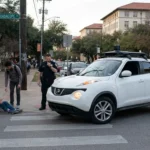 autonomous robotaxi hits a pedestrian