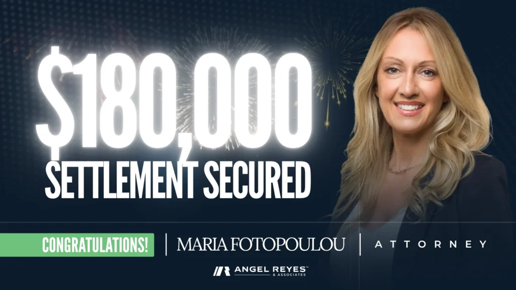 Attorney Maria Fotopoulou Secures $180,000 Settlement After 18-Wheeler Strikes Client in Parking Lot