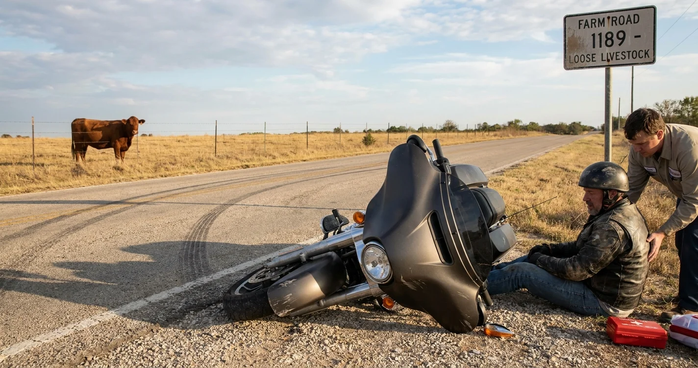 RISK/HELL’S ANIMALS 国内 帯付！リスク/ヘルズ・アニマルズ Motorcycle Accidents Involving an Animal on the Road