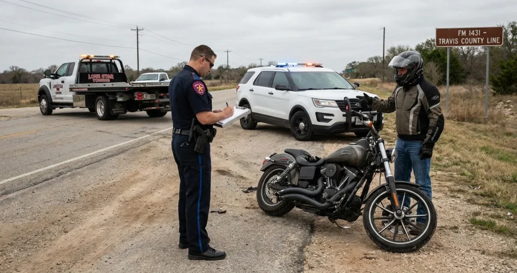 CR-3 Motorcycle Accident Police Reports in Texas