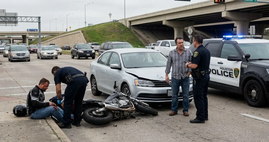 Choque por detrás en motocicleta: causas, lesiones y reclamos
