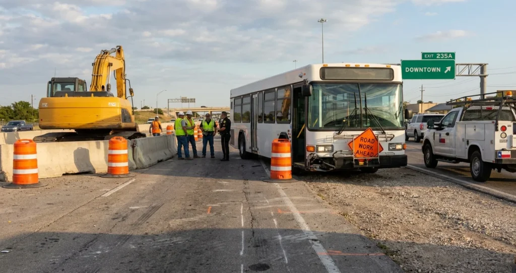 How Road Construction Zones Lead to Bus Accidents in Texas