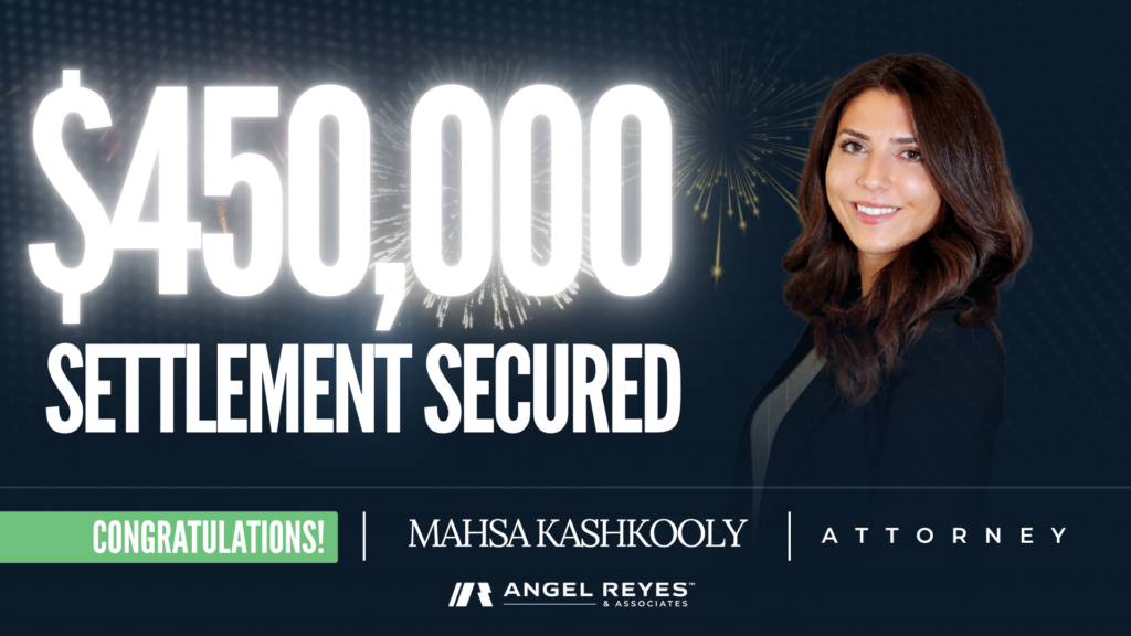 Attorney Mahsa Kashkooly Secures $450,000 Settlement in Rear-End Accident Case