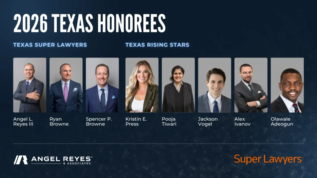 Eight Angel Reyes & Associates Attorneys Named to the 2026 Texas Super Lawyers and Rising Stars Lists