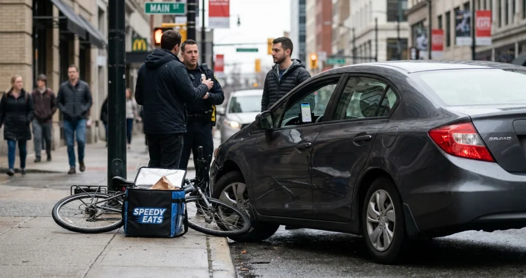 Uber Eats Delivery Driver Accident Liability