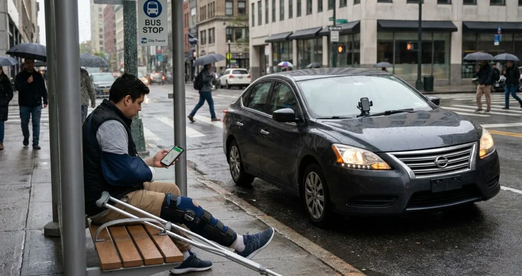 Injured Waiting for an Uber or Lyft in Texas?