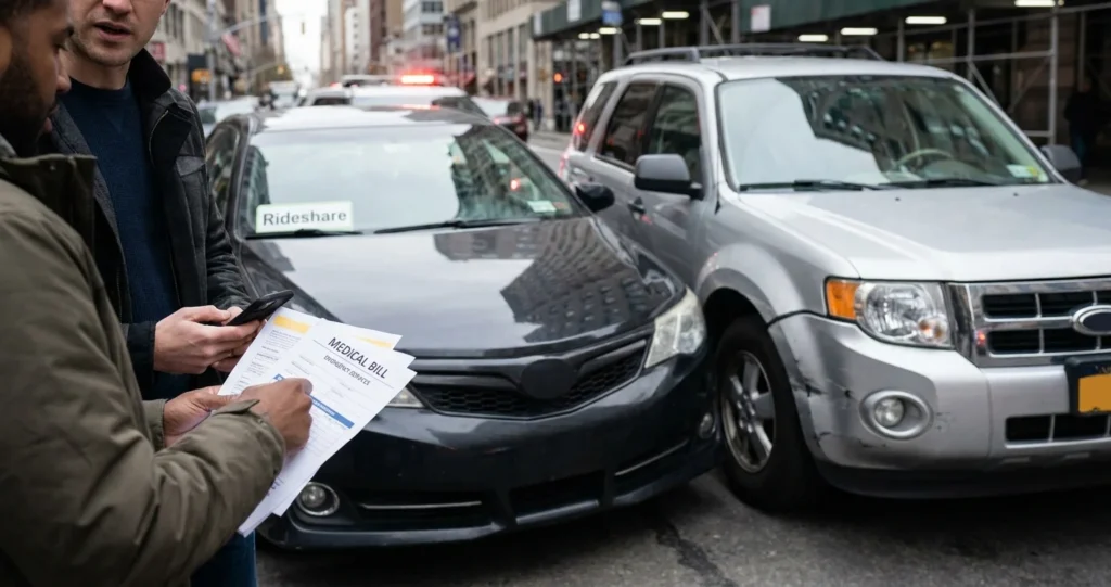 Who Pays Medical Bills After a Rideshare Accident?