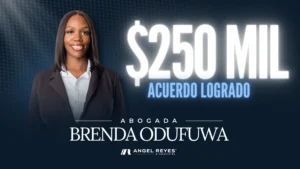 Abogada Brenda Odufuwa logra $250,000 en límites máximos de póliza para pasajero lesionado