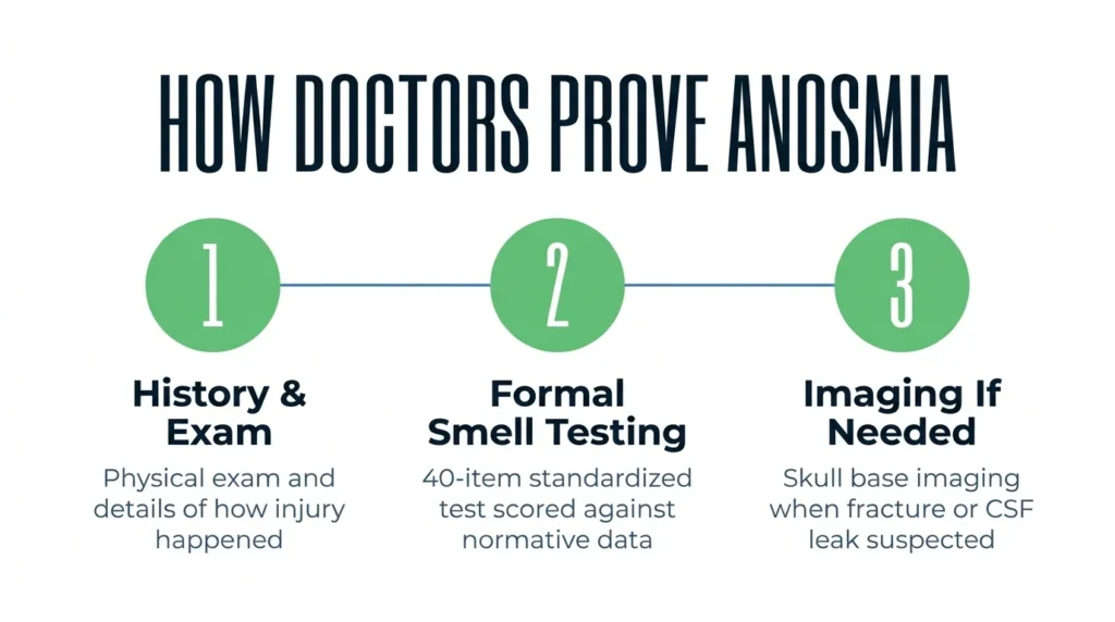 Can a head injury take away your sense of smell? How doctors prove anosmia.