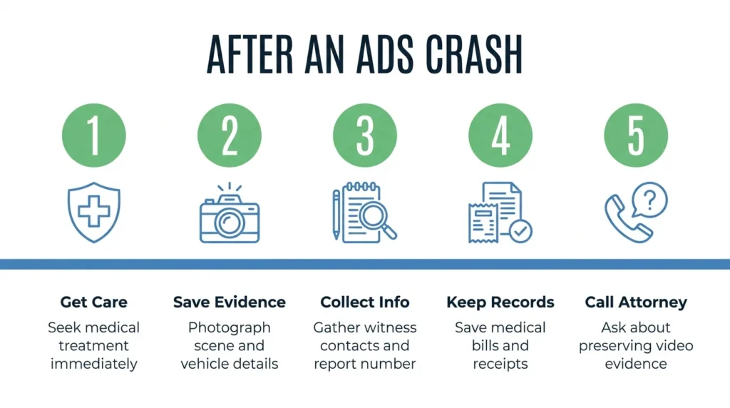 How Often Do Robotaxis Hit Pedestrians and Cyclists? - After an ADS Crash